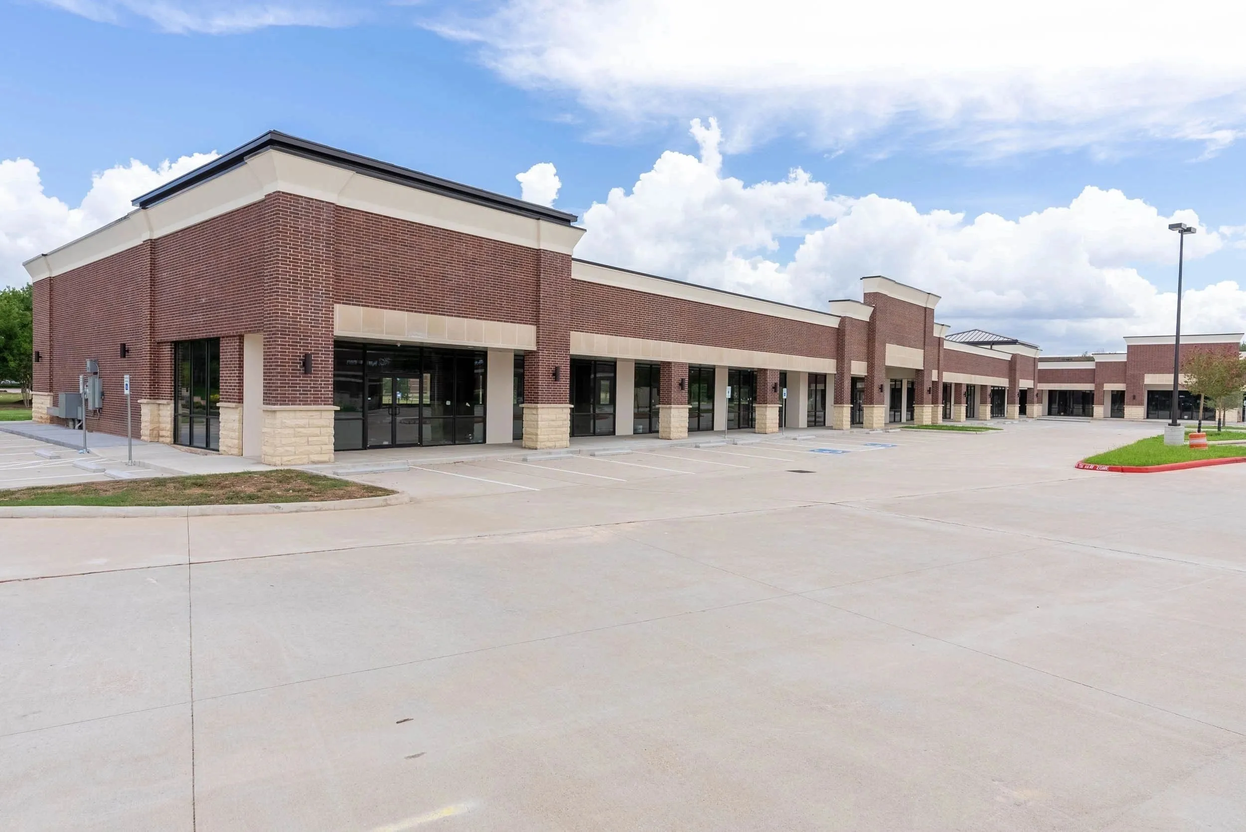 Completed commercial building exterior